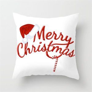 New MERRY CHRISTMAS Cushion Pillow Cover  17 X 17
